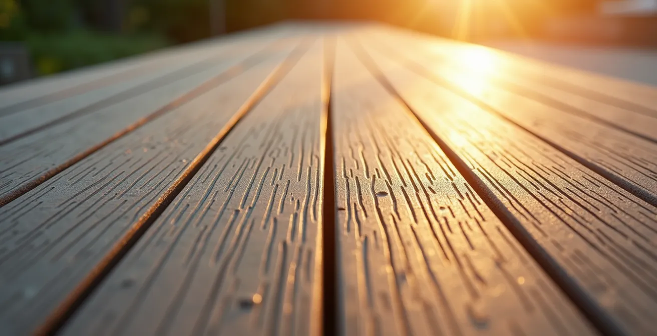 Comparaison thermographique de lames composites de différentes teintes sous le soleil méditerranéen